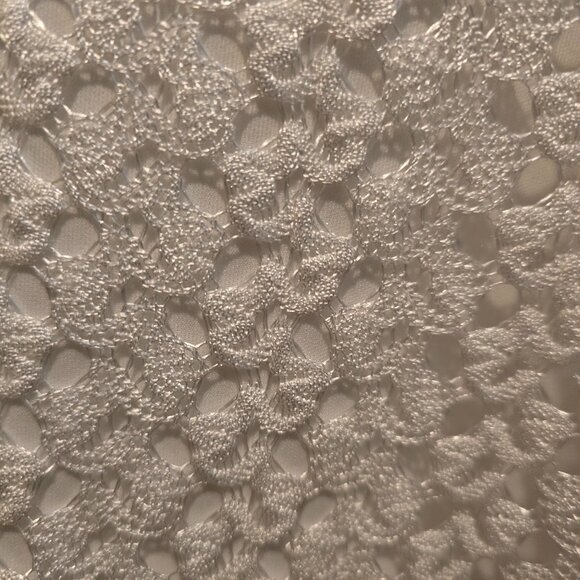 Onyx Apparel Blouse Shirt Top Crochet Cream and Black Bell Sleeve Size L - Picture 8 of 10